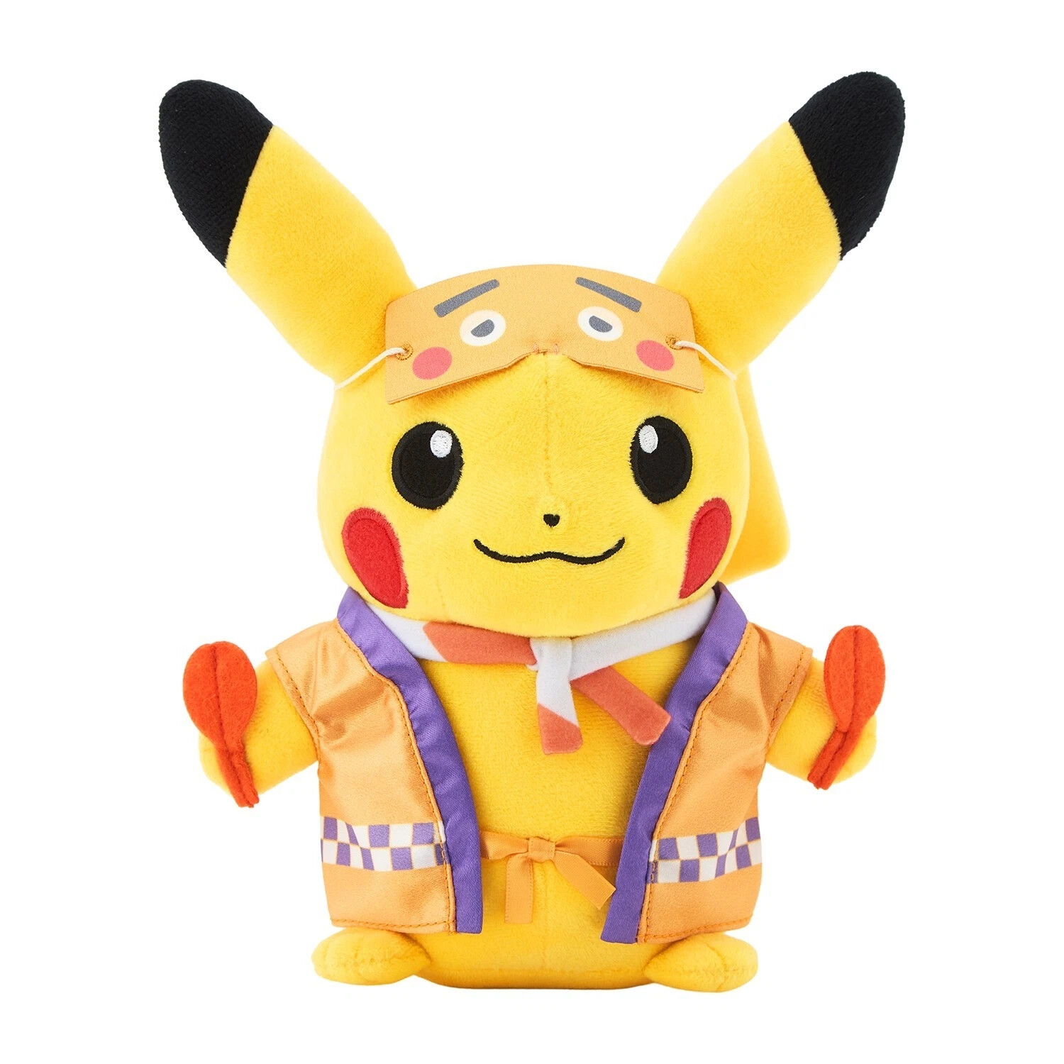 Niwaka Mask Pikachu plush, exclusive to Pokémon Center Fukuoka